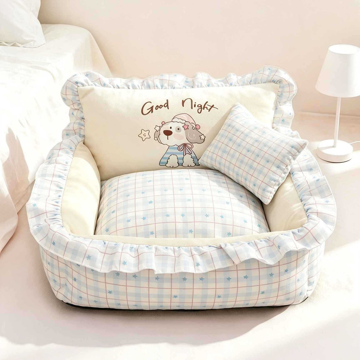 Star Print Washable Pet Bed