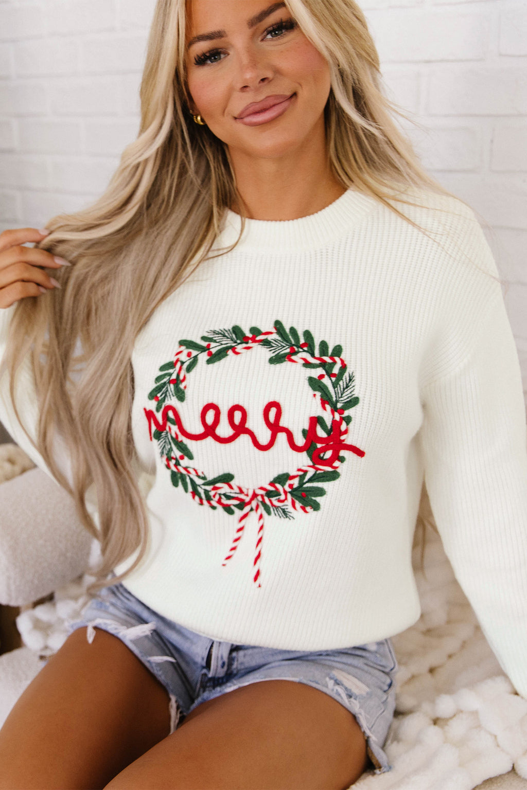 The Christmas Wreath Casual Sweater