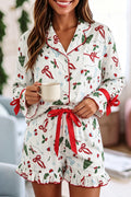 The Winter Whimsy Ruffle Cuff Lounge Set