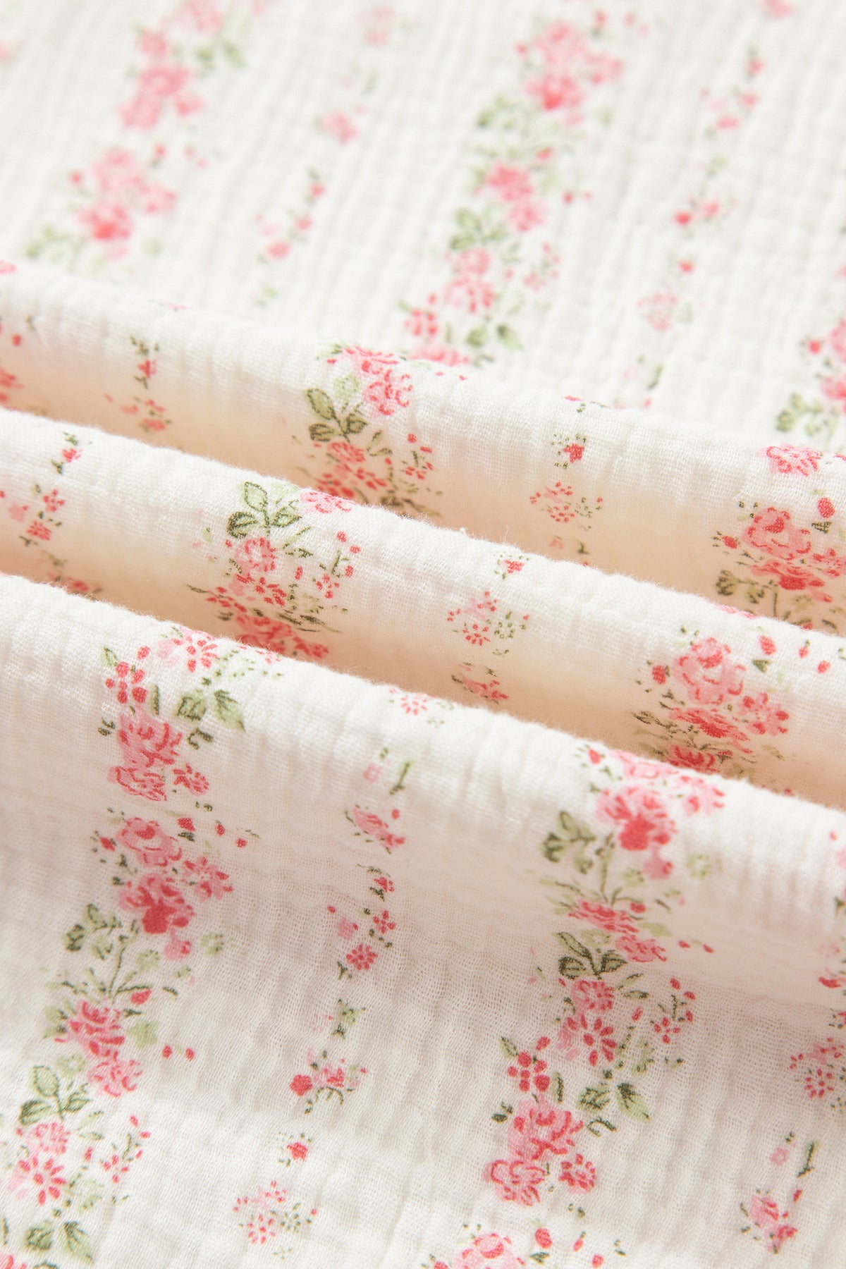 Floral Print Button-Front Pajama Set