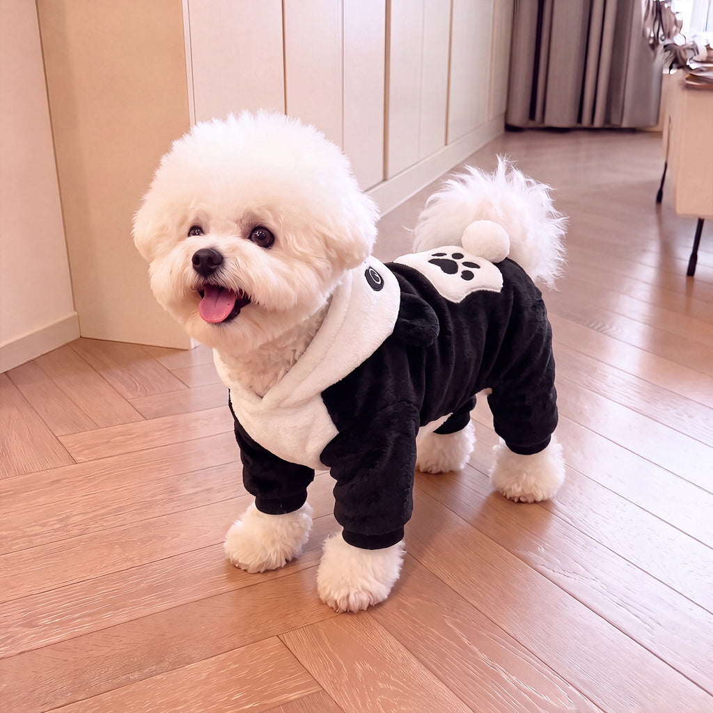 Panda Fleece Hooded Pet Onesie