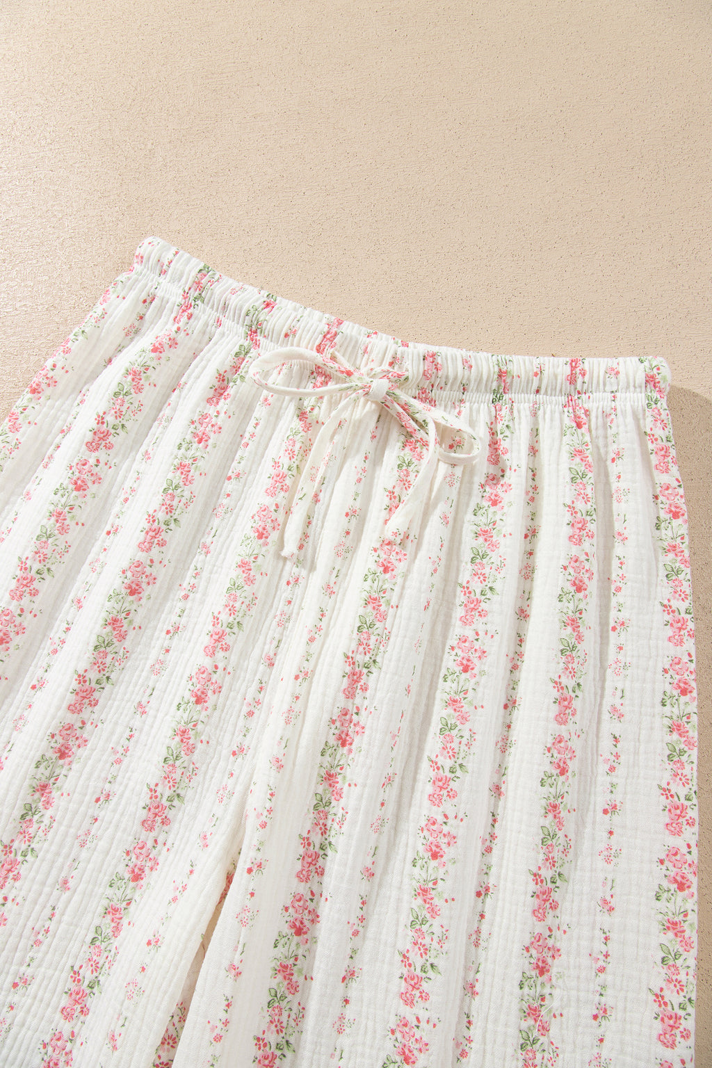 Floral Print Button-Front Pajama Set