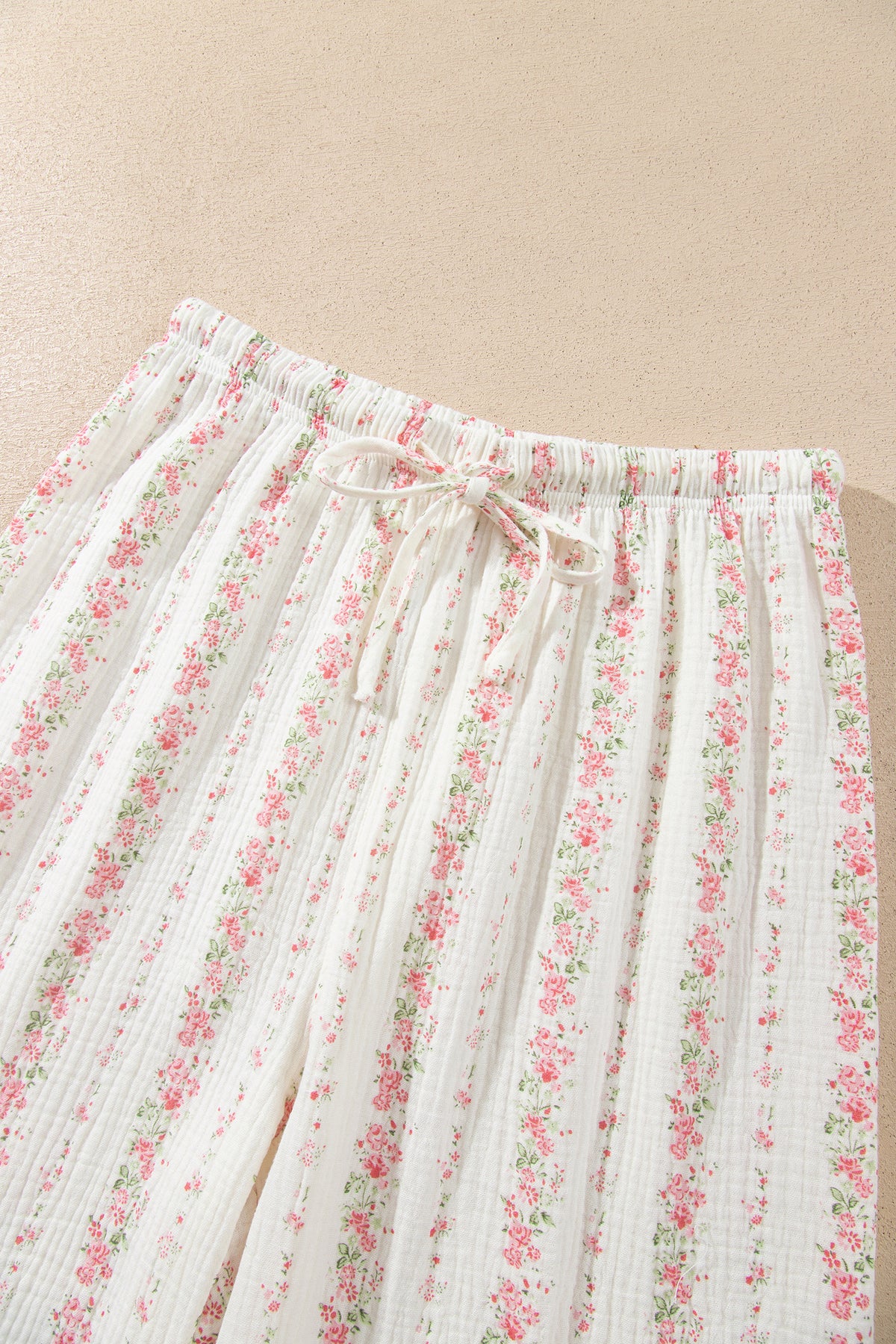 Floral Print Button-Front Pajama Set