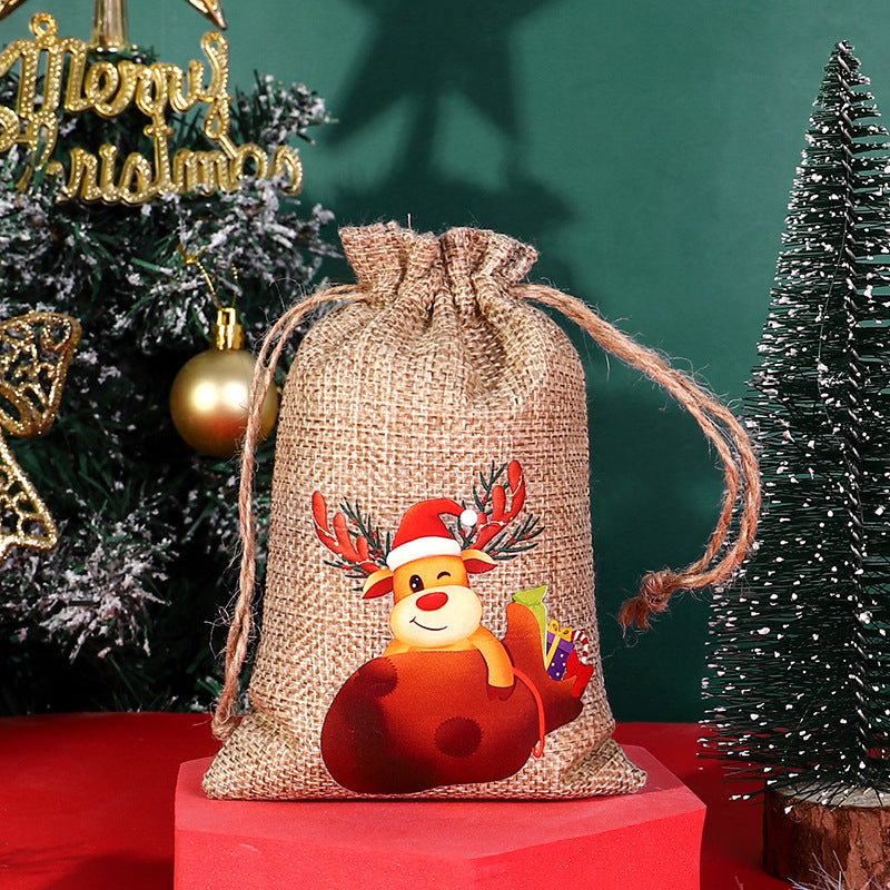Christmas Drawstring Gift Bag