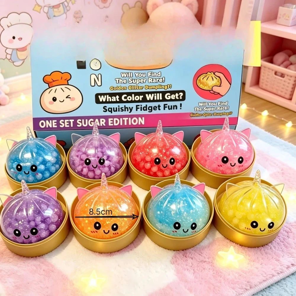 The Rainbow Unicorn Dumpling Fidget Toy