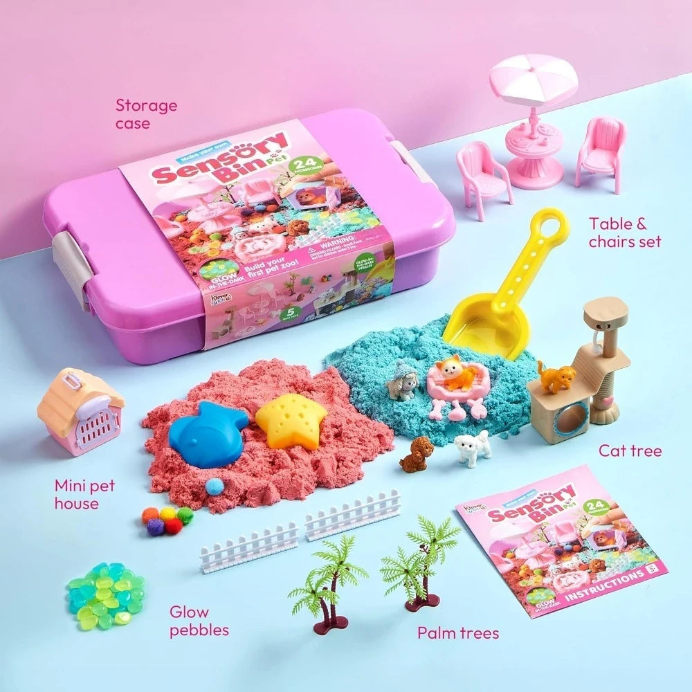 Glow-in-the-Dark Sensory Bin for Kids