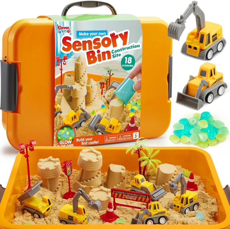 Klever Kits Construction Sensory Bin