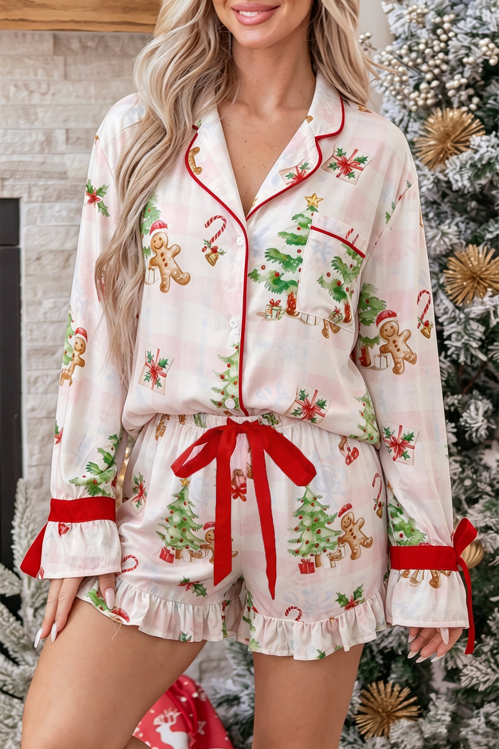 The Festive Abstract Shift Lounge Set
