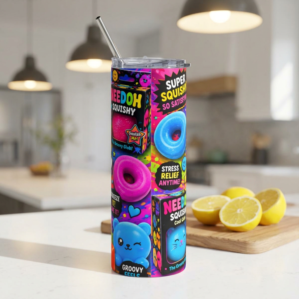 Needoh Squishy Toys Stainless Steel Tumbler | 20oz