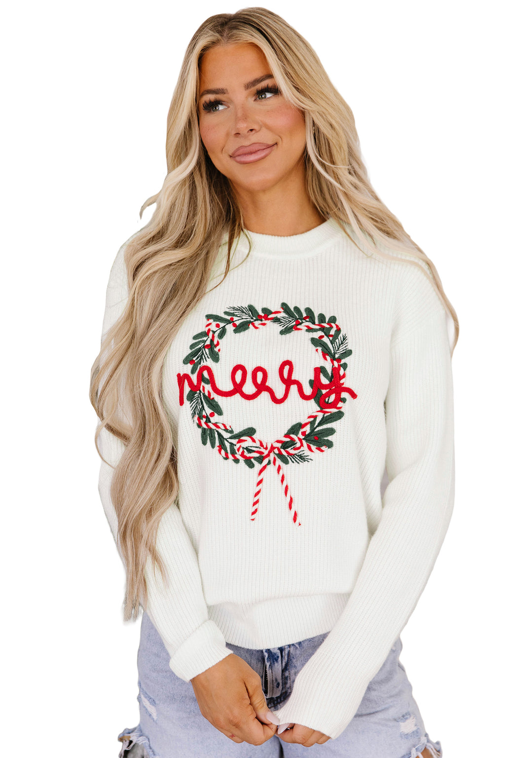 The Christmas Wreath Casual Sweater
