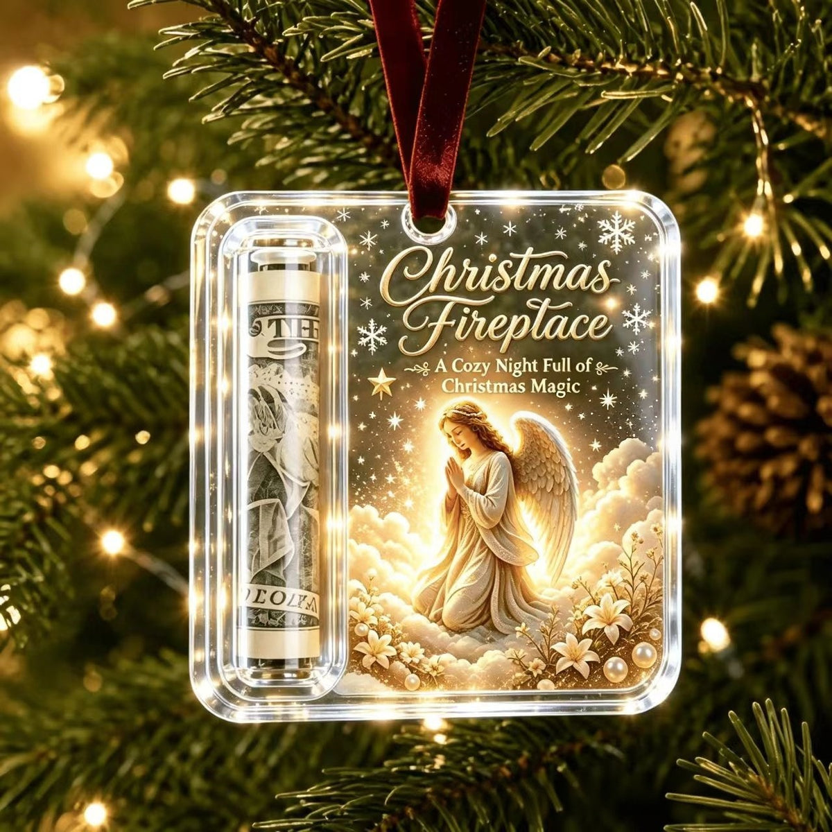 Christmas Acrylic Gift Holder Ornament