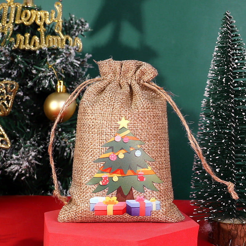 Christmas Drawstring Gift Bag