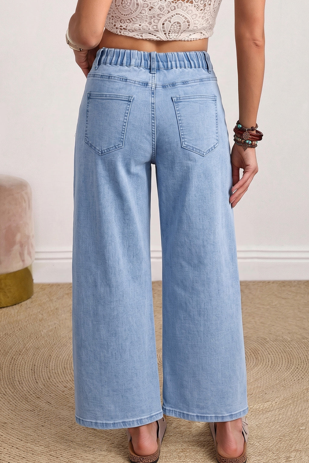 The Square Patch Pocket Barrel Jean