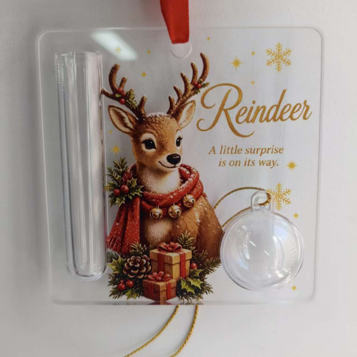 Christmas Acrylic Gift Holder Ornament