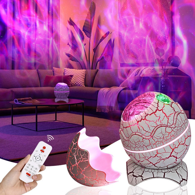 Dinosaur Egg Galaxy Projector with Bluetooth Speaker