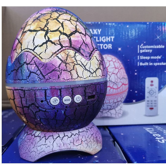 Dinosaur Egg Galaxy Projector with Bluetooth Speaker