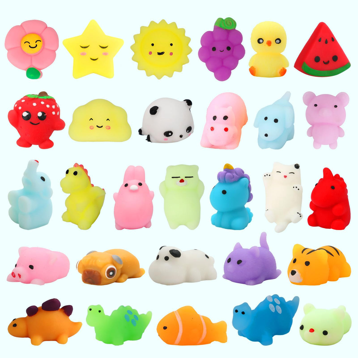 Kawaii Squishy Toy Set
