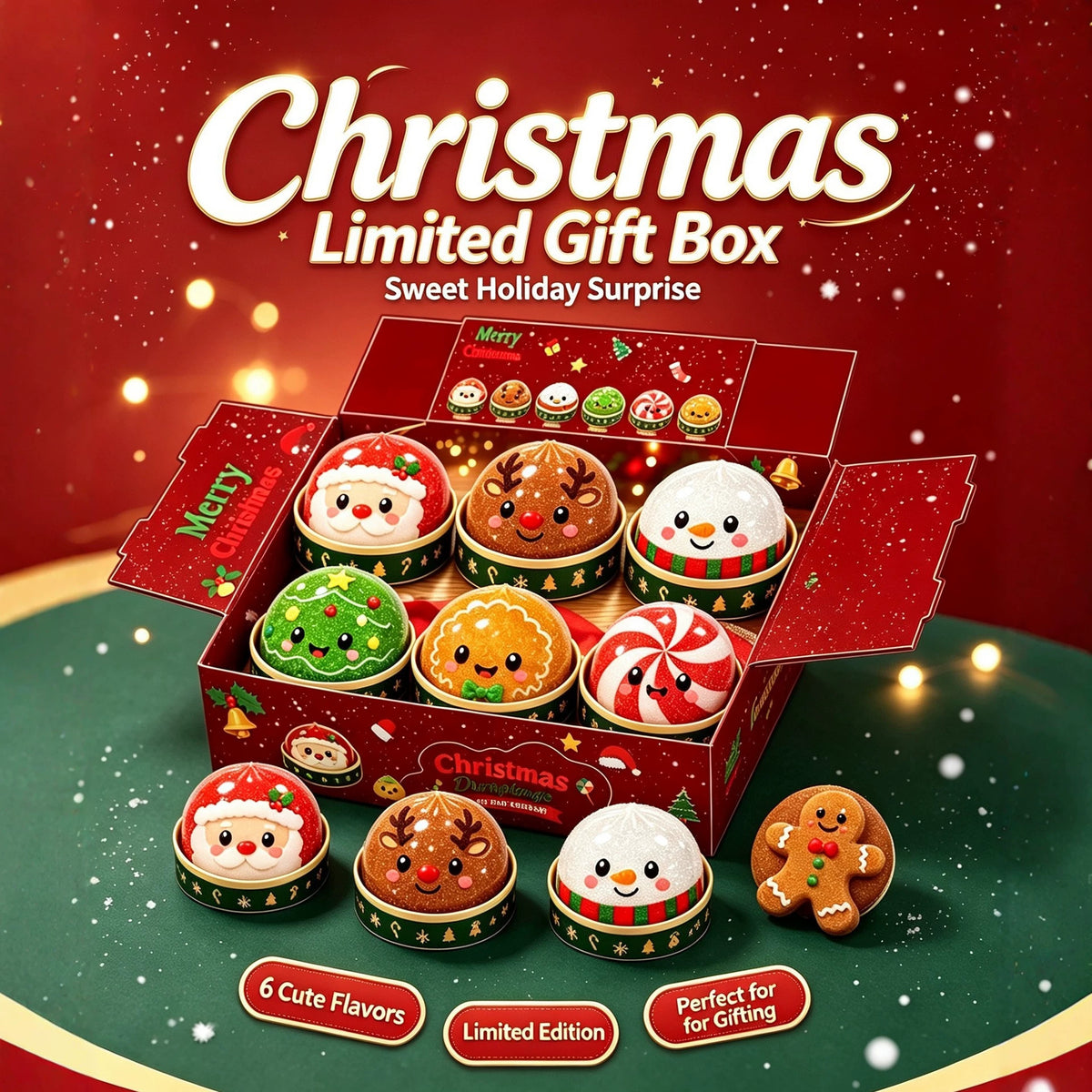 Christmas Squishy Toy with Gift Box