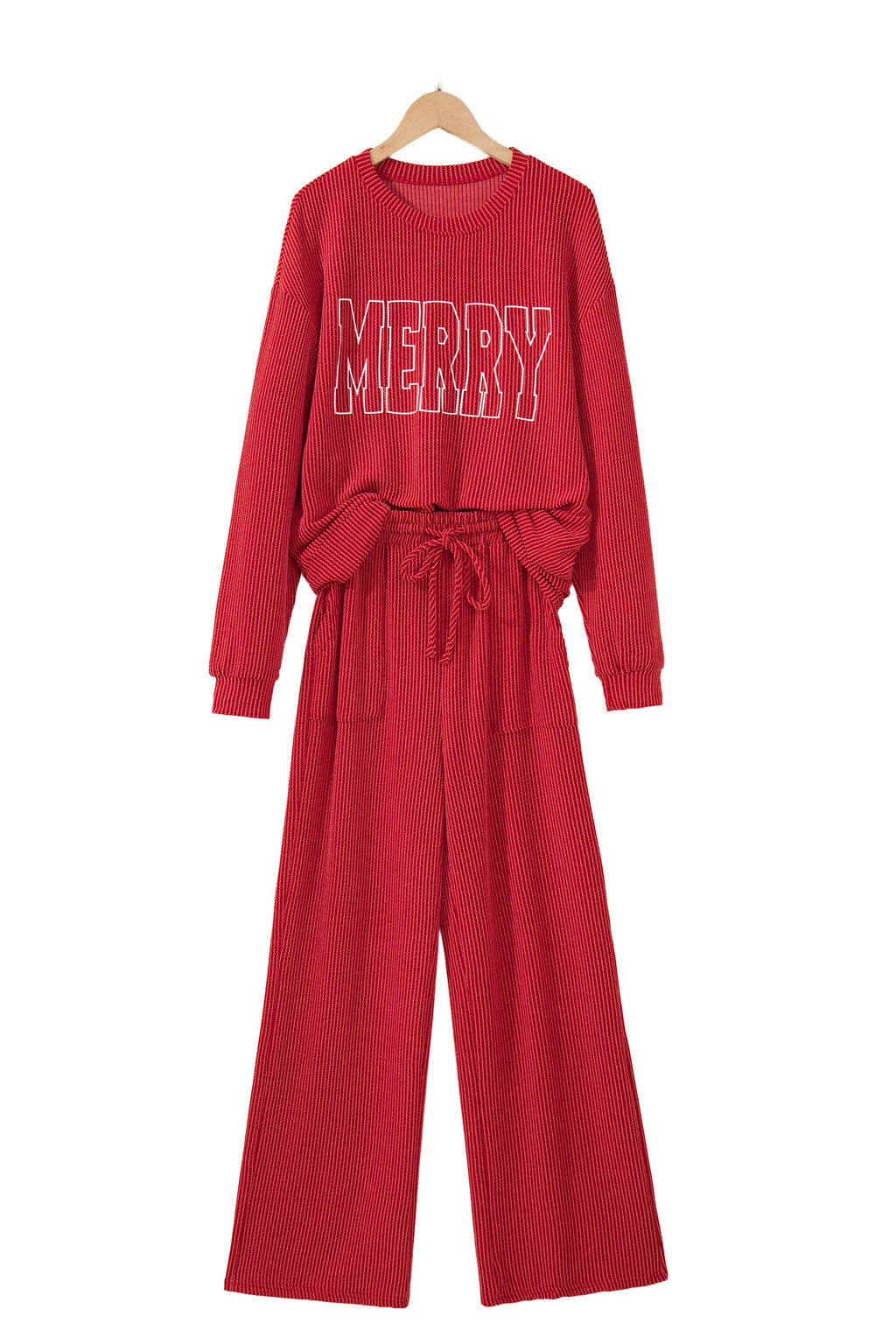 Jolly Corded Knit Two-Piece Set