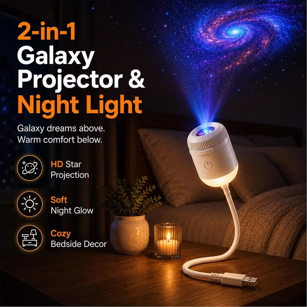 USB Galaxy Projector & Night Light