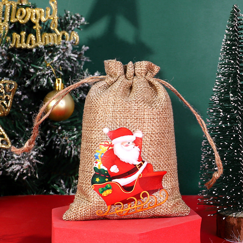 Christmas Drawstring Gift Bag