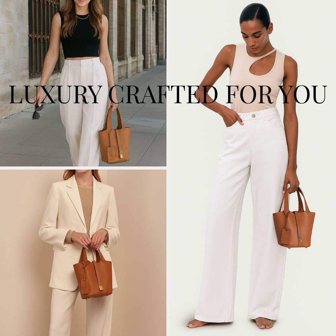 The Mini Lock Bucket Bag with Drawstring Pouch