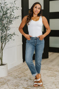 The Colette Mid Rise Boyfriend Cuffed Jean