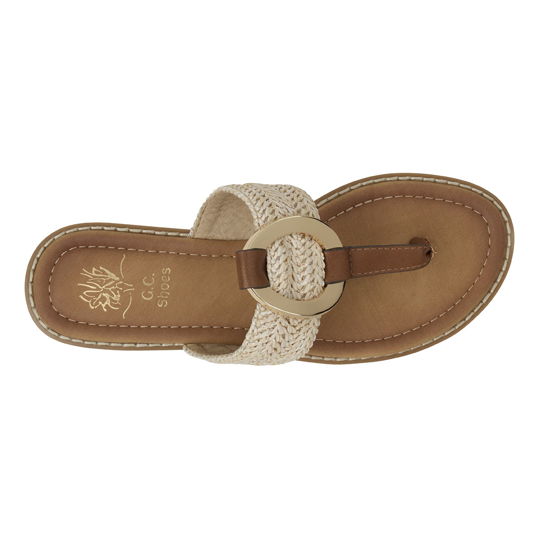 Jovie Woven Thong Sandals
