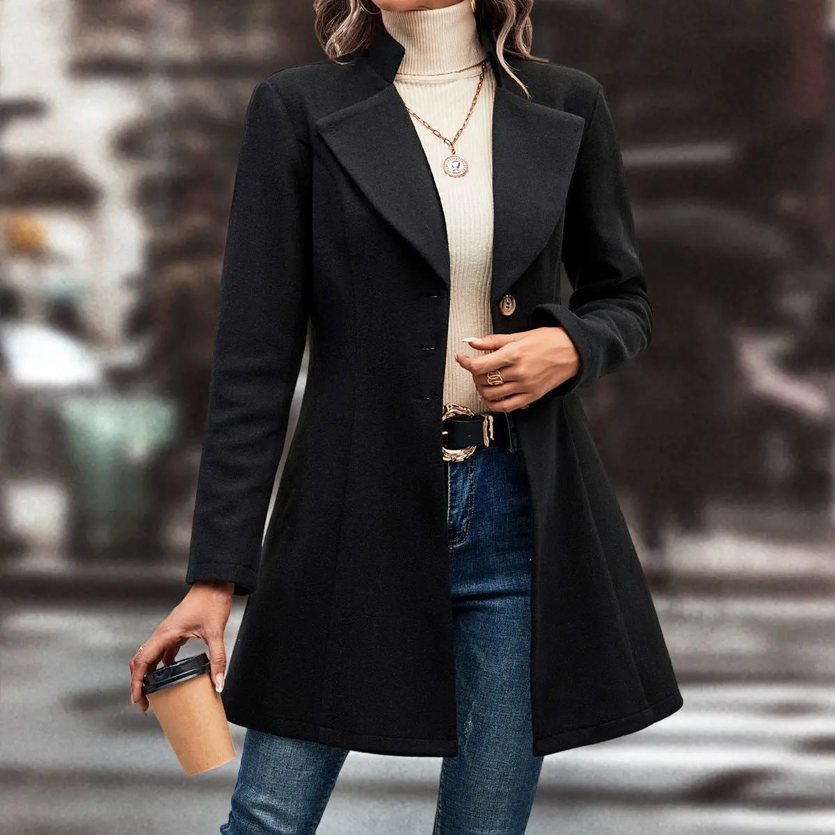 The Avenue Longline Wool-Blend Coat