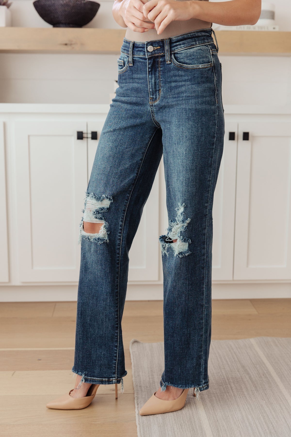 Judy Blue High Rise 90's Straight Jeans