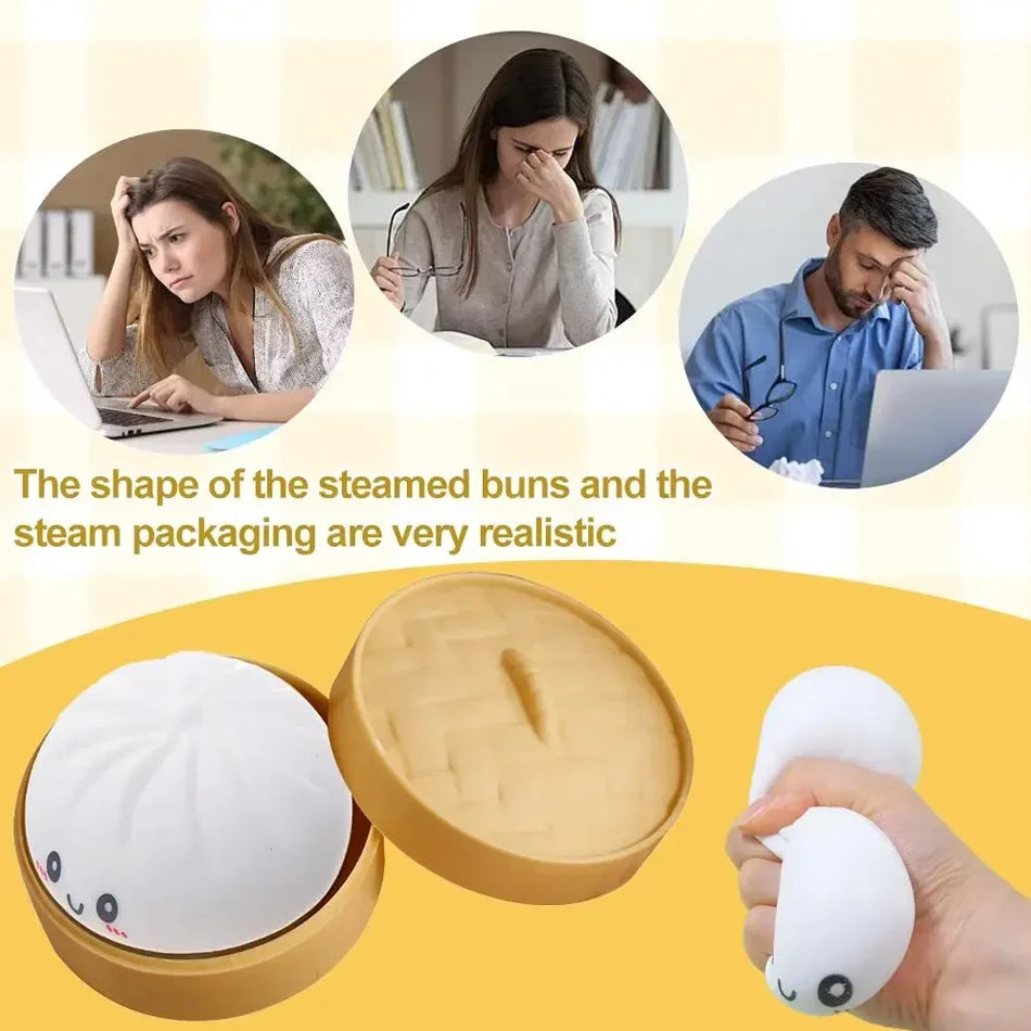 Glitter Dumpling Squishy Fidget Toy