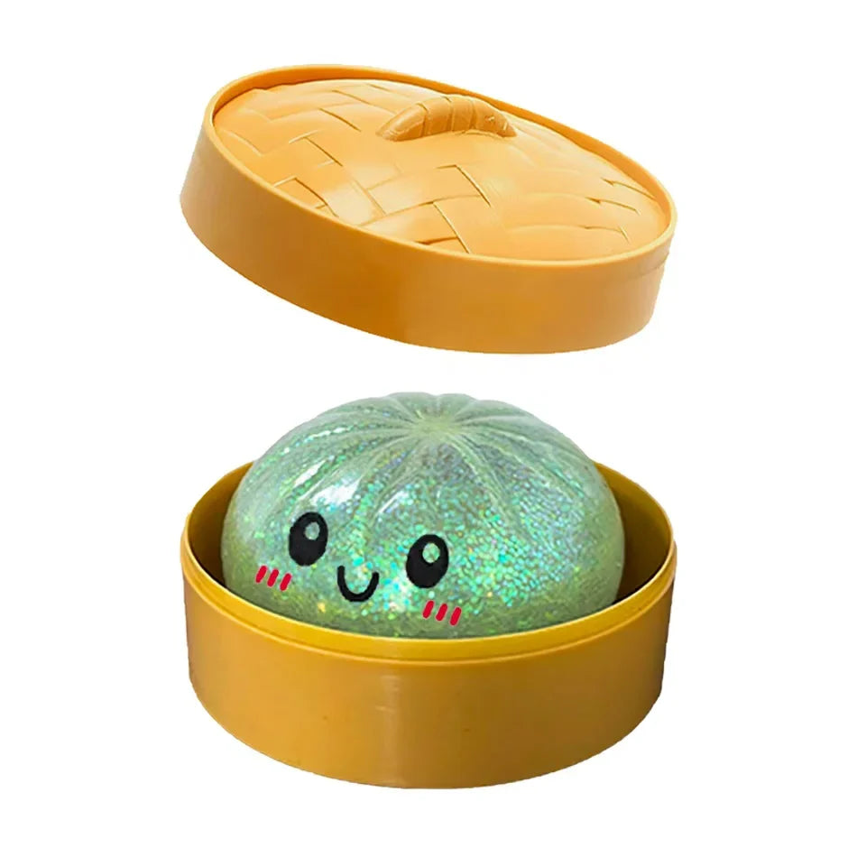 Glitter Dumpling Squishy Fidget Toy