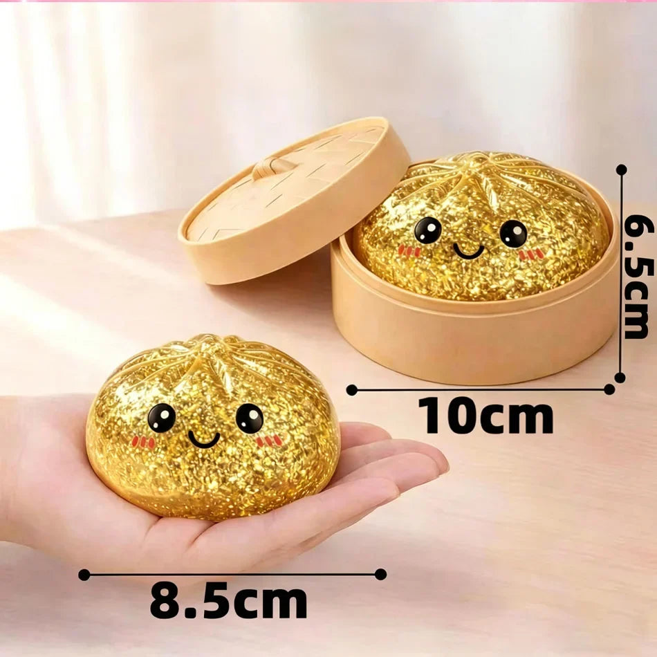 Glitter Dumpling Squishy Fidget Toy