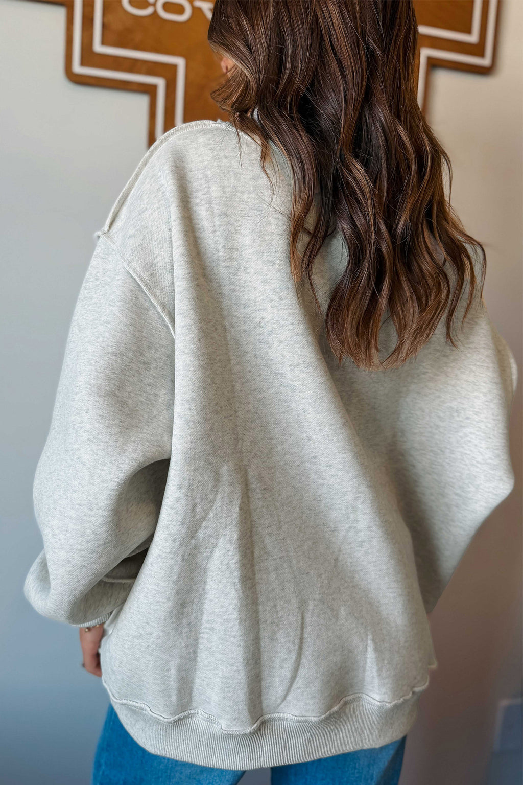 The Faith Print Reversible Pullover