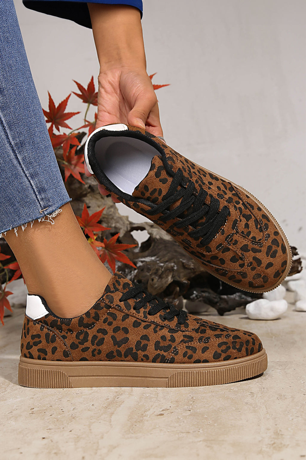 The Chelsea Leopard Patchwork Sneaker