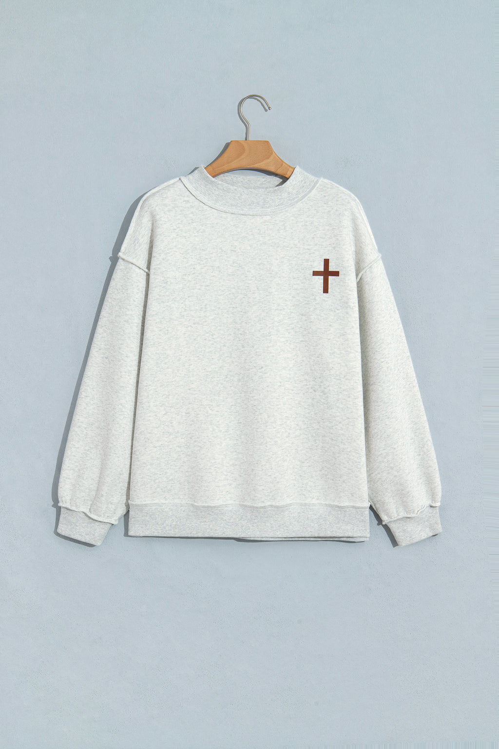 The Faith Print Reversible Pullover