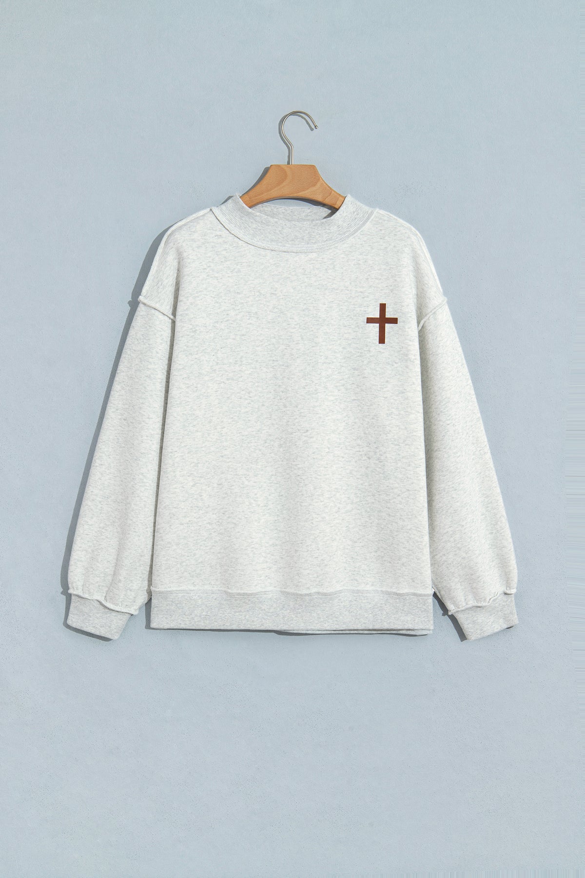 The Faith Print Reversible Pullover