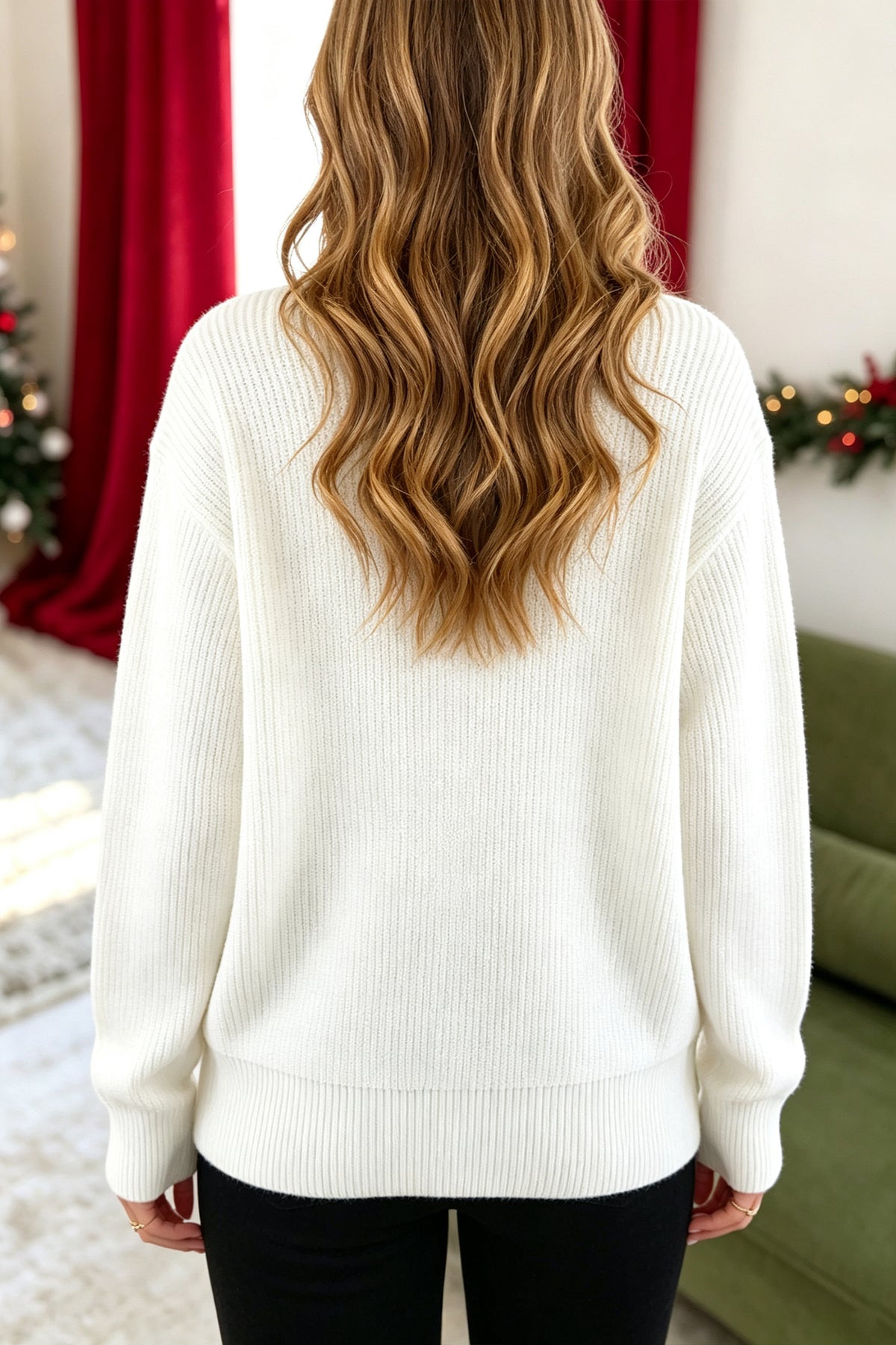 The Christmas Wreath Casual Sweater