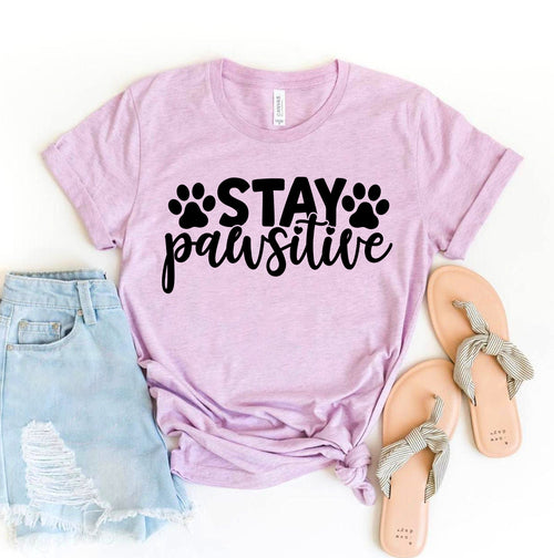 Stay Pawsitive Graphic Tee