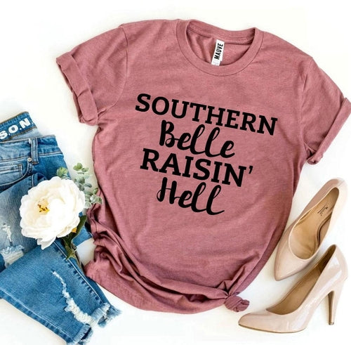 Southern Belle Raisin’ Hell Graphic Tee