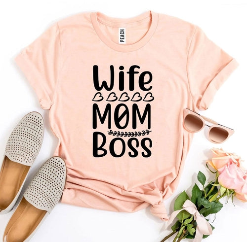Wife Mom Boss Graphic Tee