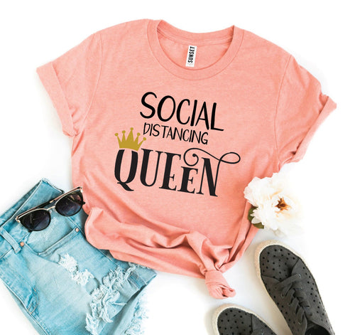 Social Distancing Queen Graphic Tee