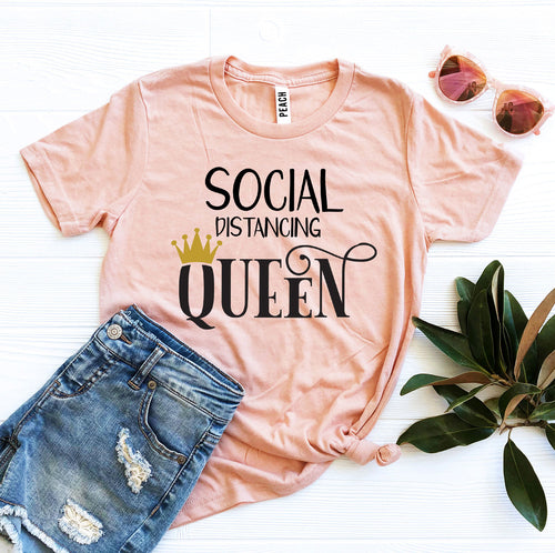 Social Distancing Queen Graphic Tee