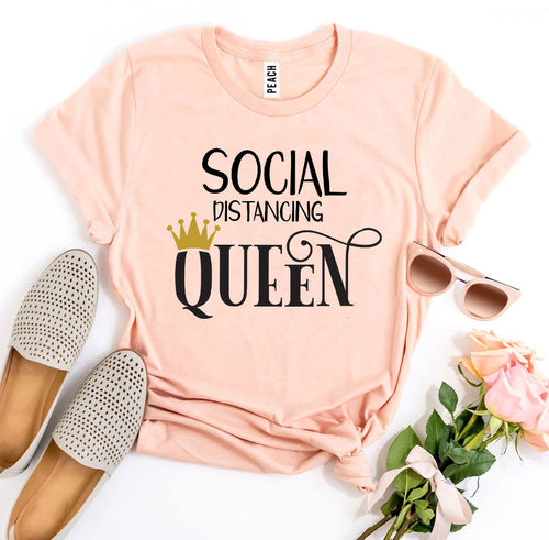 Social Distancing Queen Graphic Tee