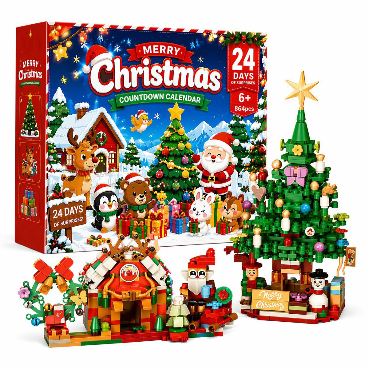 Christmas Countdown Building Block Surprise Set