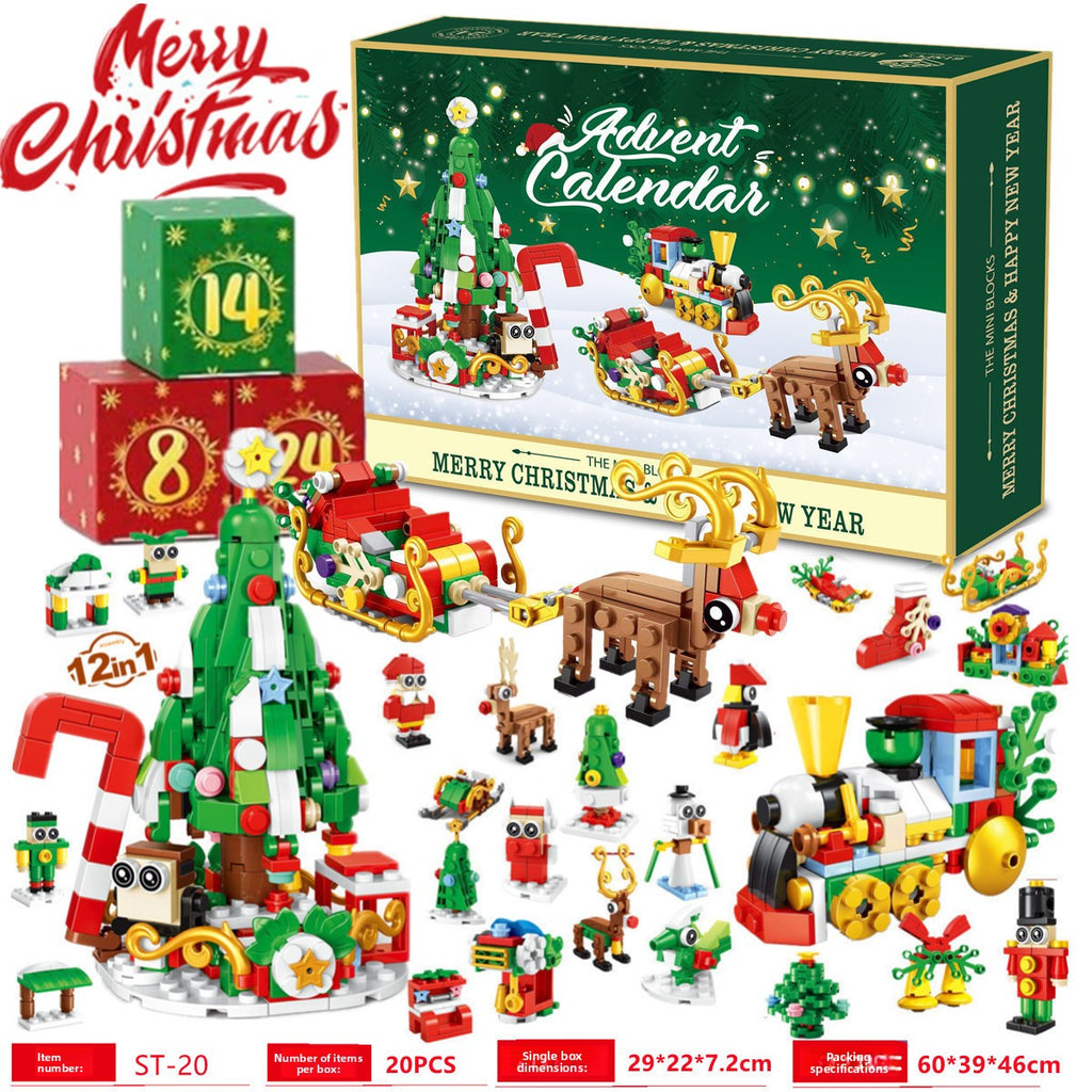 Christmas Countdown Building Block Surprise Set