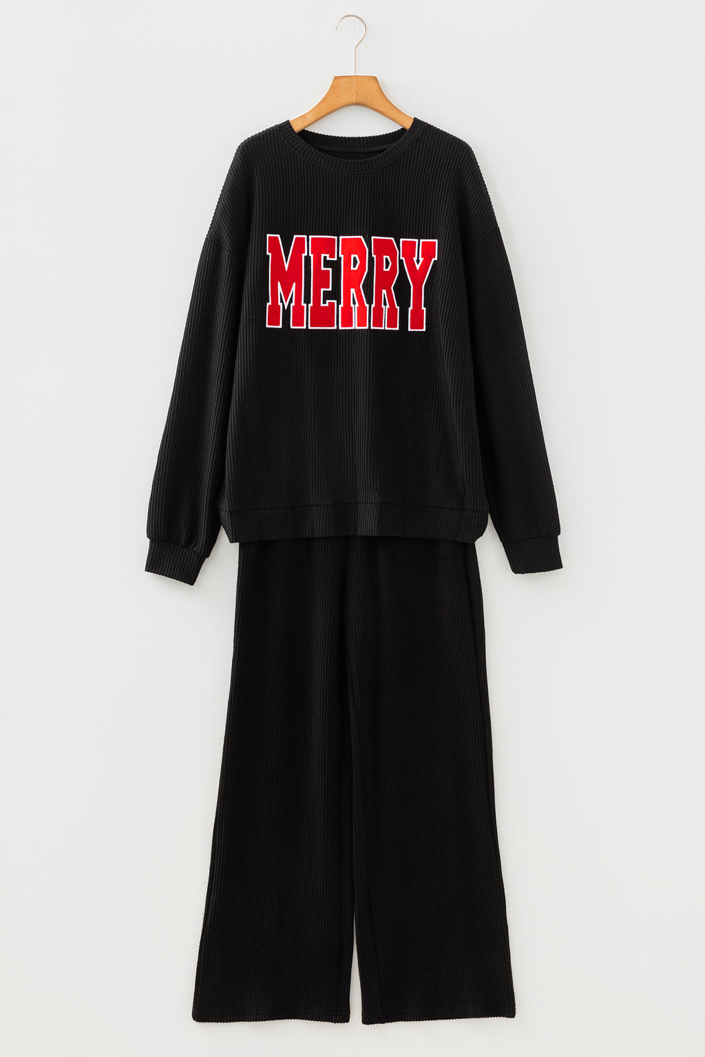 Jolly Corded Knit Two-Piece Set