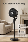Eight fan speeds and three airflow modes