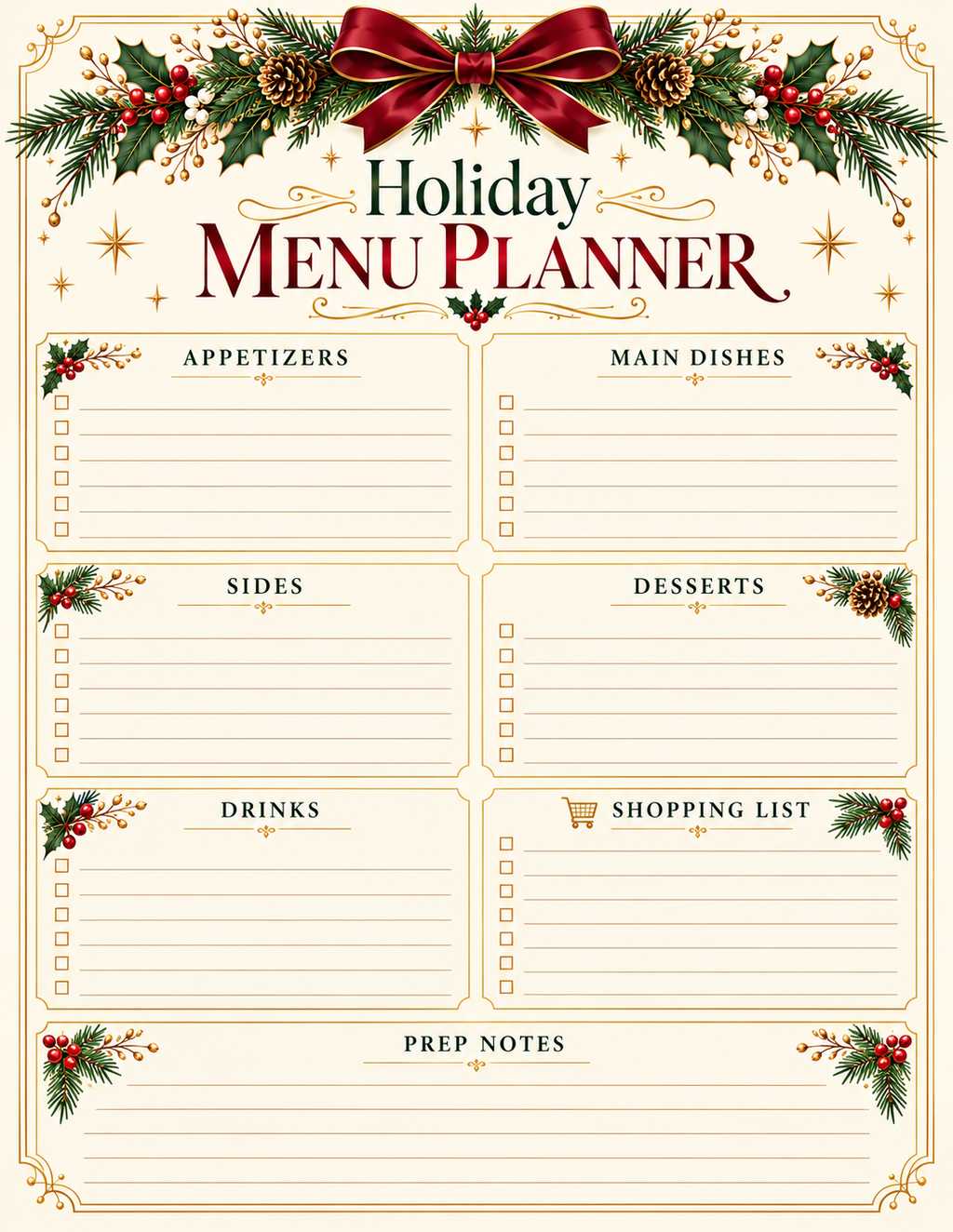 Ultimate Christmas Planner | 35-Page Printable Holiday Organizer