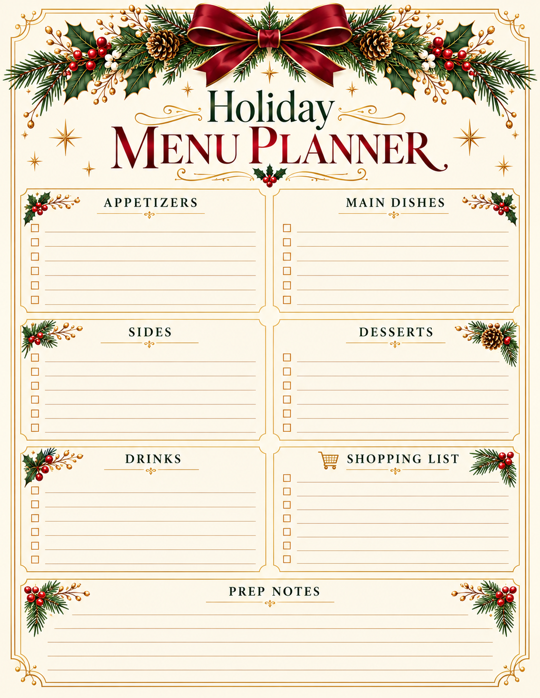 Ultimate Christmas Planner | 35-Page Printable Holiday Organizer
